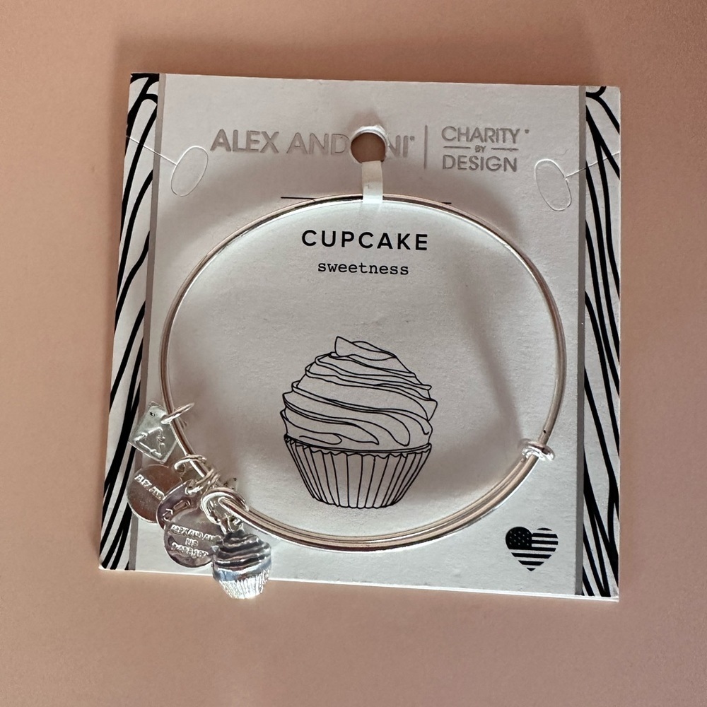 Alex and Ani 🧁 Purple & Silver Cupcake bangle - Picture 2 of 3